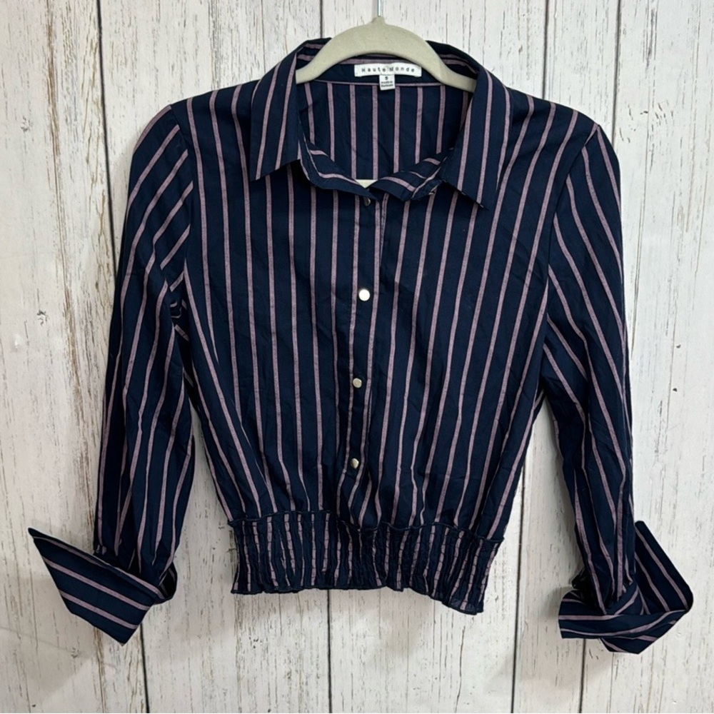 Haute Monde Striped Blouse